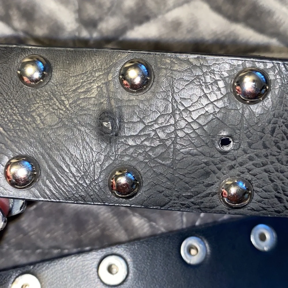 Rue 21 Black White Black Bundle Stud Waist Belts - Picture 8 of 10